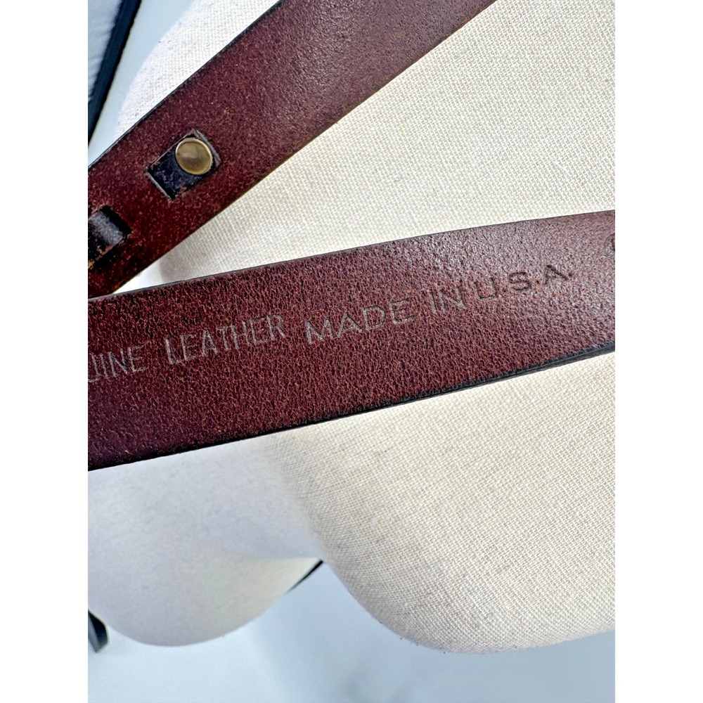Vintage Orvis Chestnut Full Grain Leather Equestrian Hoof Pick Belt 40 Brass USA - Picture 10 of 16